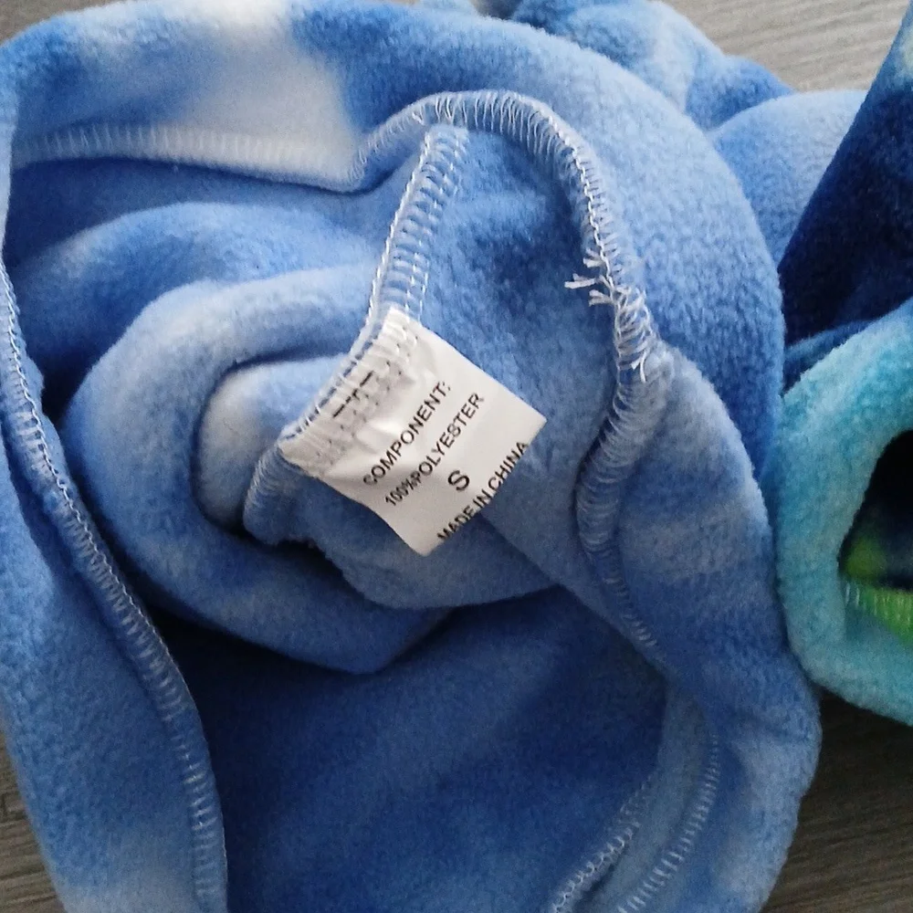 Dog  Tie-Dye Fleece Winter Dog Coats  Set of 2 Sz S NWOT